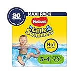 Huggies Little Swimmers Schwimmwindeln, Größe 3-4 (7-15 kg), 1 Packung mit 20 Stücke