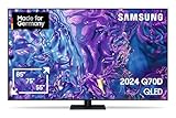 Samsung QLED 4K Q70D Fernseher 85 Zoll, Samsung TV mit AI Quantum Prozessor 4K, 4K AI Upscaling, Samsung Tizen OS, Motion Xcelerator 120 Hz, Smart TV, KI TV, GQ85Q70DATXZG, Deutsches Modell [2024]