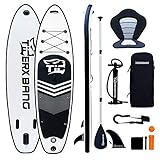 Tigerxbang SUP Board Stand Up Paddling Board | 10'6' 320x80x15cm | Kayak Seat| Komplettes aufblasbares Paddle Zubehör