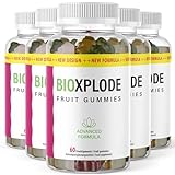 Bioxplode Gummies | Bioxplode Gummibärchen - Bioxplode Gummies Original mit natürlichem Pflanzenaroma - Fruchtgummies - 60 Gummies 5x