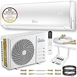 Kältebringer Split Klimaanlage Quick Connect - 12000 BTU (3,4 kW) Klimagerät mit Heizfunktion, WiFi & App, bis 55qm, sehr leise - 5m Kupferleitung, Kältemittel R32, Montagematerial, Wandhalterung