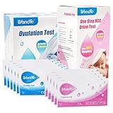 Wondfo 20 Schwangerschaftstest 50 Ovulationstest Kinderwunsch 10 mIU/ml HCG Schnellteststreifen Eisprung Test LH Fruchtbarkeitstest für Frauen