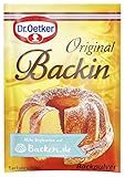 Dr. Oetker Original Backin, 1 x 3er Pack Backpulver, je Tüte 16 g, feines Backtriebmittel zum Kochen und Backen, ideal für Kuchen, Waffeln, Pizza & Co., vegan