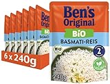 Ben's Original Express-Reis Bio Basmati, 6 Packungen (6 x 240g)