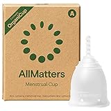 AllMatters Menstruationstasse (ehemals OrganiCup) - Größe A - für Alle, die Noch Nicht Vaginal Entbunden Haben - Weiches und Angenehmes Medizinisches Silikon