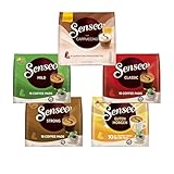 Senseo Pads Probierbox 5 Sorten, Vielfaltspaket, 5 x 16 Getränke, 80 Kaffeepads