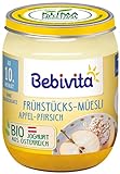Bebivita Frühstücks-Müsli Apfel-Pfirsich, 6er Pack (6 x 160 g)