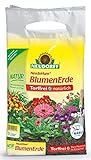 Neudorff NeudoHum BlumenErde torffreie Universalerde für kräftige Blumen und viele Blüten, 3 Liter, Braun