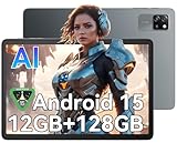 Blackview Tablet Android 15 10 Zoll Tablet,12GBRAM + 128GB ROM (2TB TF), Gaming Tablets Octa Core WiFi 6,1280 x 800 HD, 5100mAh Akuu,Widevine L1 Type C,Dual Kamera,Face ID,PC