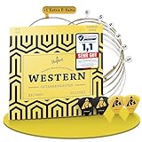 BELFORT® Gitarrensaiten für Westerngitarre - Premium Phosphor-Bronze (6 Saiten-Set) für Western-Gitarre & Akustikgitarre BONUS 4 Plektren + Extra hohe acoustic E-Saite (Gitarrensaiten Akustikgitarre)