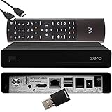 VU+ Zero HW Version 2 - 1x DVB-S2 Full-HD Sat Tuner E2 Linux Receiver, YouTube, Satellit Receiver mit Aufnahmefunktion, Kartenleser, Media Player, EasyMouse HDMI-Kabel & 300 Mbits WiFi Stick, schwarz