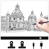 Coolzon A3 Led Licht Pad Zeichnung, Leuchttisch A3 tragbare LED mit verstellbarer Helligkeit, Light Pad mit USB Kabel für Animation, Skizzieren, Entwerfen, Zeichnen, 5D-Diamantmalerei