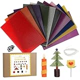 SUPAWAY 12 Stück Bienenwachsblätter Bienenwachs-Kerzenherstellungsset Bienenwachsflocken Kerzenwachs Selber Machen Bienenwachsplatten für Kinder Erwachsene DIY Weihnachten Wachskunst 11 Farben,30x20cm