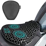 PhyiFlbey Motorrad Sitzkissen Druckentlastung Sitzkissen Motorrad Gel Anti-Rutsch und atmungsaktiv für Lange und Kurze Fahrten