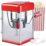 Rosenstein & Söhne Popkornmaschine: Profi-Retro-Popcorn-Maschine 'Cine' mit Edelstahl-Topf im 50er-Stil (Popcornmaschine Cinema, Popcornmaschine Profi, Zuckerwattemaschine)