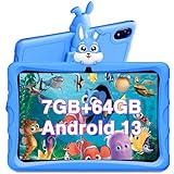DOOGEE U9 Kid Kinder-Tablet 10,1 Zoll Android 13, 7 GB + 64 GB (TF 1 T), Lerntablett, Kindersicherung, Quad Core, 5060 mAh, WiFi 6, BT5.0, Tablet mit EVA-Hülle