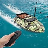 SHZICMY Futterboot 500M Fernbedienung Angeln Köderboot Fischköderboot RC Boot 1,5kg Laden Doppelmotor Karpfenangeln Angler Geschenke für Männer