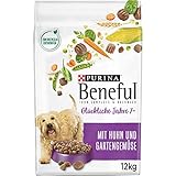 Beneful Beneful PURINA BENEFUL Glückliche Jahre 7+ Senior Hundefutter trocken, mit Huhn und Gartengemüse, 1er Pack (1 x 12kg)