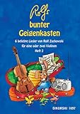 Rolfs bunter Geigenkasten - Heft 2: 6 beliebte Lieder von Rolf Zuckowski für eine oder zwei Violinen (Ed. 1097)