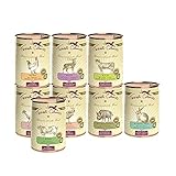 Terra Canis Kennenlernpaket L, Classic Hundefutter nass 8 x 400 g – Premium-Nassfutter für ausgewachsene Hunde Aller Rassen, mit Rohstoffen 100% Lebensmittelqualität