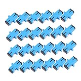 GARIOUANS 24 Stück Teiliges Fiber Coupler Glasfaseradapter mit Flansch Wiederverwendbar Temperaturstabil Präzise Öffnung für Schonenden Kabelanschluss Geeignet für Optische Kommunikation