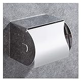 Toilettenpapierhalter Toilettenpapierhalter 304 Edelstahl Toilettenpapierrollenhalter Wandmontage Taschentuchspender mit Ablage (Farbe: Free Punch)