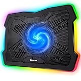 KLIM Ultimate Laptop Kühler + NEU + Gaming Cooling Pad + Stabiler RGB Ständer mit Lüfter + Kompatibel bis zu 17' + USB-Lüfter + Für PC Mac PS5 PS4