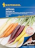 Kiepenkerl Profi-Line Möhrensamen Harlequin Mix, F1 Saatband - Bunte F1-Hybride Gemüsesamen, Einfache Aussaat