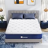 Avenco Matratze 90x200, Dicke 18 cm, H2 unabhängige Taschenfederkernmatratze, hochwertiger Schaumstoff, bietet perfekte Unterstützung, erholsamen und entspannenden Schlaf, CertiPUR-US Zertifiziert