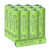 XFULL 12 Packungen AA 600 mAh Solar wiederaufladbare Batterien 1,2 V Ni-MH wiederaufladbare Batterien für Solarleuchten, TV-Fernbedienungen, elektronisches Spielzeug