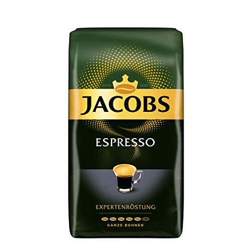 Jacobs Kaffeebohnen Expertenröstung Espresso Bohnen, 1 kg Bohnenkaffee