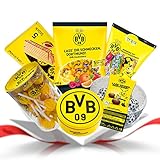 BVB Borussia Dortmund Süßigkeiten Box - BVB Fanartikel Süßigkeiten und Schokolade - Ideal für Kindergeburtstag, als Adventskalender Füllung oder als Partybox