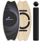 Sportneer Balance Board Holz, Indoorboard Skateboard, Indoor Surfboard Trickboard und Gleichgewichtsboard für Erwachsene