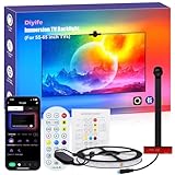 TV LED Strip,[AR Farbe Sync] 4M 120 LEDs TV Hintergrundbeleuchtung Auto Farbe Musik Sync, RGB Smart IC TV Backlight, Remote & Bluetooth App Control, für 55-65 Zoll Fernseher und PC Deko