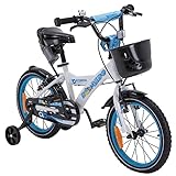 Actionbikes Kinderfahrrad Donaldo - 16 Zoll - V-Break Bremse - Stützräder - Luftbereifung - Ab 4-7 Jahren - Jungen & Mädchen - Kinder Fahrrad - Laufrad - BMX - Kinderrad (Donaldo 16 Zoll)