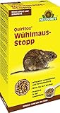 Neudorff Quiritox Wühlmaus-Stopp – Auslegefertiges Fernhaltemittel vertreibt Wühlmäuse und andere Nagetiere schnell aus Gängen, Nestern und Bauten, 200 g, Gelb