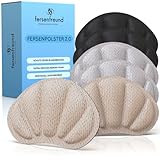 FERSENFREUND© Premium Fersenpolster Schuheinlagen - DAS ORIGINAL - Fersenschutz Fersenkissen Gel Antirutsch Einlagen für zu große Schuhe & Stiefel Schuhfüller Heel Protector Pads gegen Blasen 6er-Set