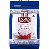 INDIA GATE Premium Basmati Reis – Feiner, aromatischer Langkornreis aus Indien, feines Langkorn (1 x 5 kg)