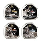 MY HAPPY PETS Premium Katzenfutter Pastete 4 Verschiedene Sorten getreidefrei 240 x 99g