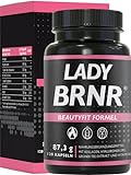 LADY BRNR - BeautyFit Stoffwechsel Formel mit Vitamin B6, Bindegewebe mit Kupfer, Kollagen, Hyaluron hochdosiert, Biotin, 120 Kapseln