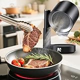 NEWTRY Tragbare Dunstabzugshaube - Leistungsstarke 3 Geschwindigkeiten Absaugung Kompakt Mini Abzugshaube Portable mit 2 waschbaren Filtern für Haus Küche Wohnwagen Außenbereich Hotpot Grill