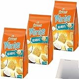 Brandt Mini Zwieback Kokos 3er Pack (3x110g Packung) + usy Block