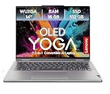 Lenovo Yoga 7 Convertible Laptop | 14' WUXGA OLED Display | AMD Ryzen 5 8640HS | 16GB RAM | 512GB SSD | AMD Radeon Grafik | Windows 11 Home | QWERTZ | grau | 3 Monate Premium Care