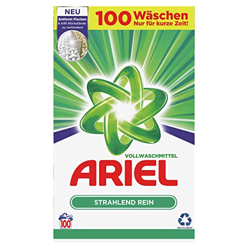 Ariel Waschmittel Pulver, 100 Waschladungen, 6.5kg