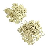 HEALSOPTHY 2 Packungen Sternen Konfetti Glänzende Fünfzackige Sterne und Diamant Ring Konfetti für Hochzeiten und Partys für Unvergessliche Feiern und Kreative Foto Requisiten