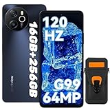 Blackview Shark Handy Ohne Vertrag 16GB+256GB, Helio G99, 120Hz 2.4K, 64MP, 2025 Smartphone, 6.78' FHD+, NFC, 13MP, 5000mAh akku mit 33W, 4G Dual SIM Handys Mit Premium Schutzhülle