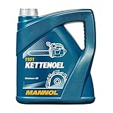 MANNOL Kettenöl 4L - Optimaler Verschleißschutz & Winterfest, für Gartengeräte