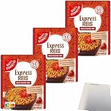 usy Bundle für Gut&Günstig Express Reis nach Djuvec Art 3er Pack (3x250g Packung) + usy Block