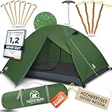 NORDBÄR® Zelt für 2-4 Personen Ultraleicht & wasserdicht | 2-4 Mann Zelt für Camping, Trekking, Festival | Outdoor Zelt, Trekkingzelt, Campingzelt (3-4 Personen Zelt)