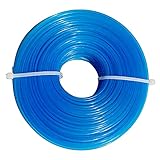 LISM Mähfaden Trimmerfaden 1,6mm x 100M, Rasentrimmer Schnur für Garten Rasentrimmer Elektrische Trimmer, Blaue runde nylonfaden.